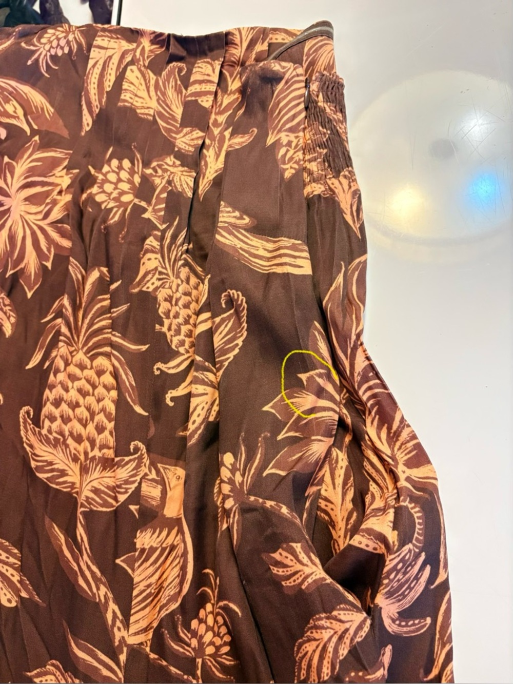 FARM Rio Brown Botanical-Print Wide Leg Pants - Picture 15 of 15